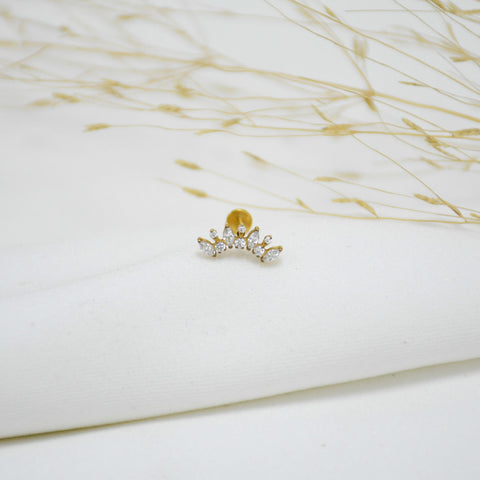 PIERCING DE TITANIO GOLD FRESSIA