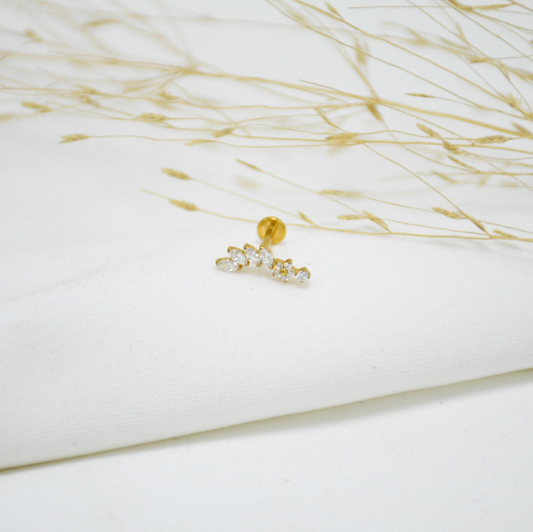 PIERCING DE TITANIO GOLD EMMA