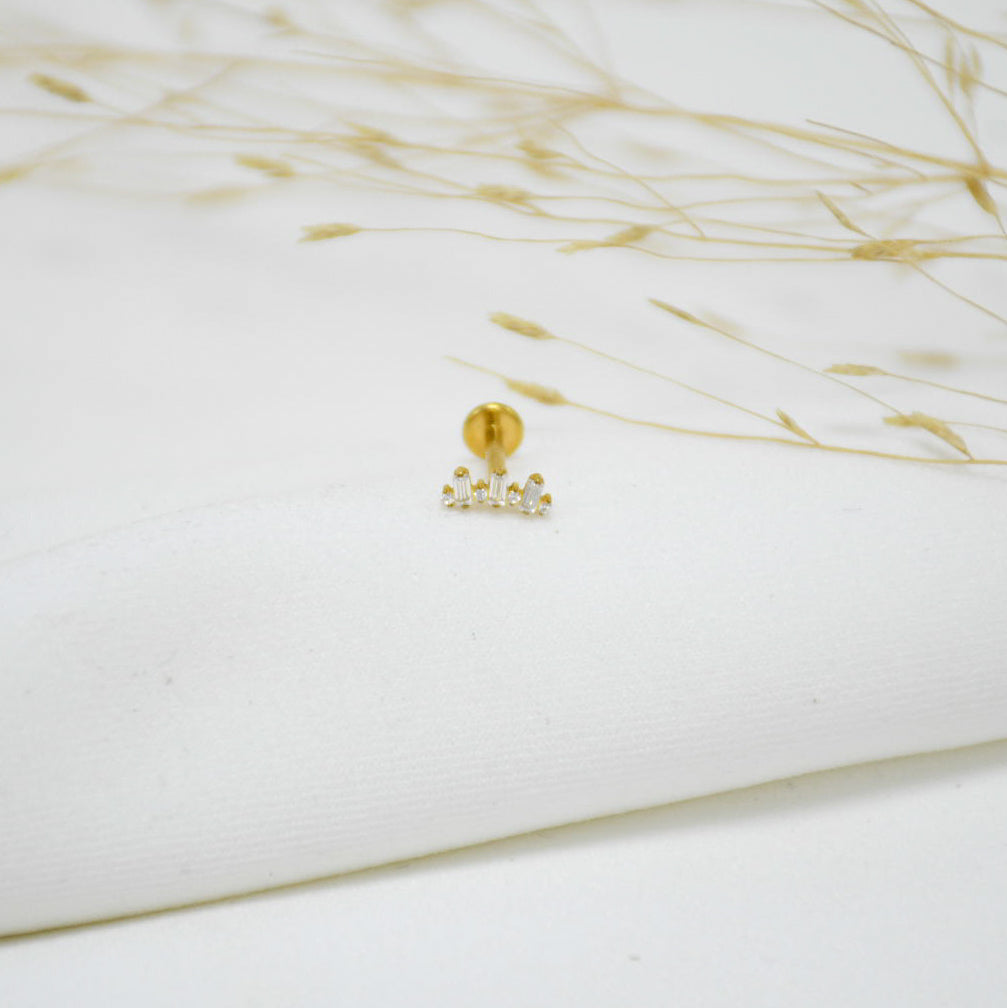 PIERCING DE TITANIO GOLD CELIA