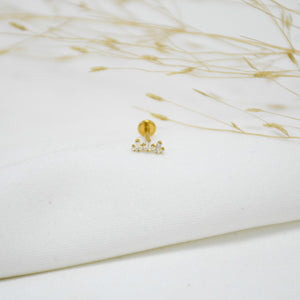 PIERCING DE TITANIO GOLD CELIA