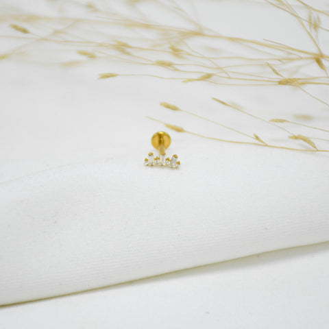 PIERCING DE TITANIO GOLD CELIA