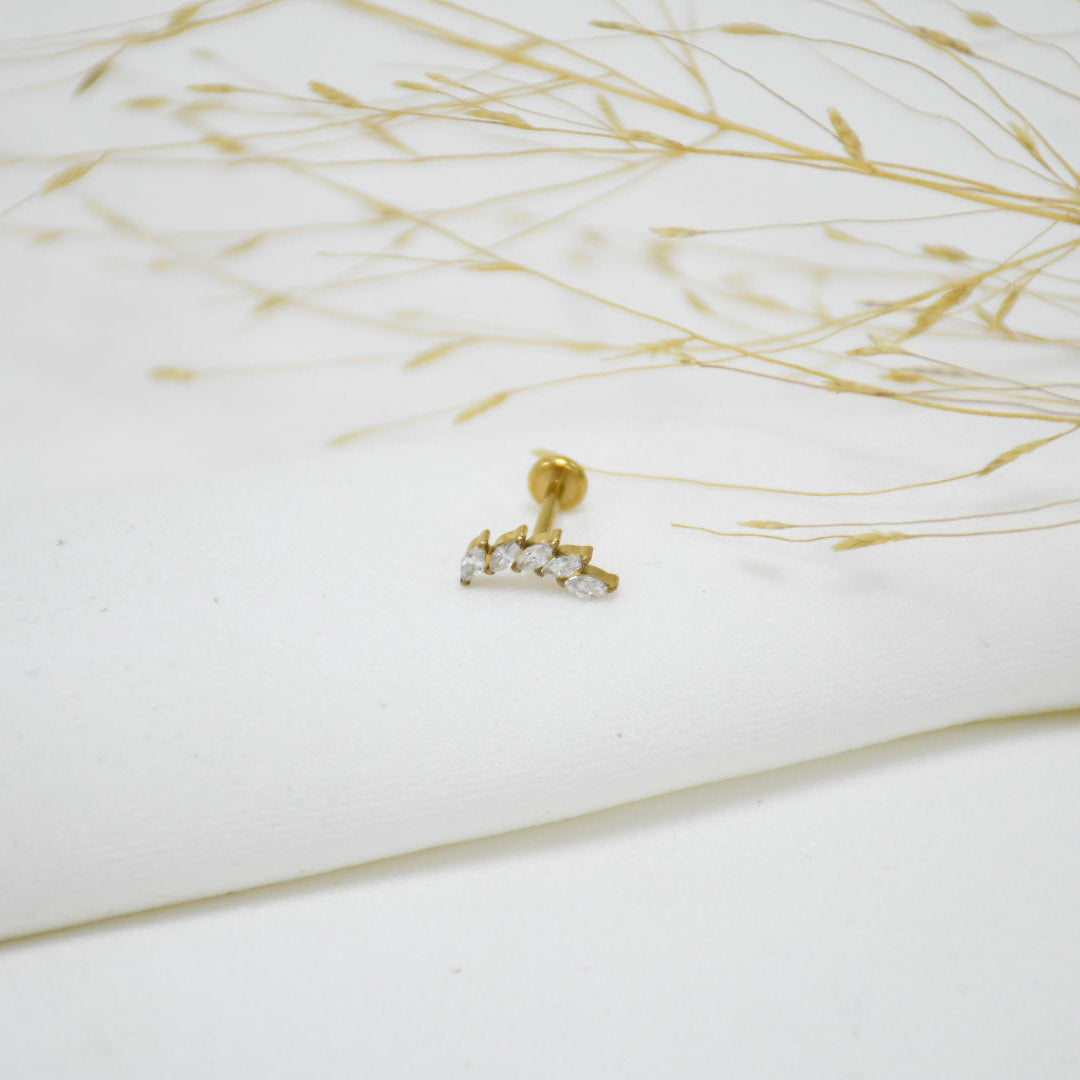 PIERCING DE TITANIO GOLD AMARANTA