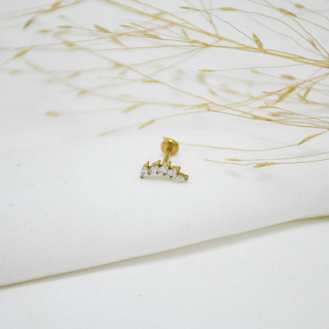 PIERCING DE TITANIO GOLD AMARANTA