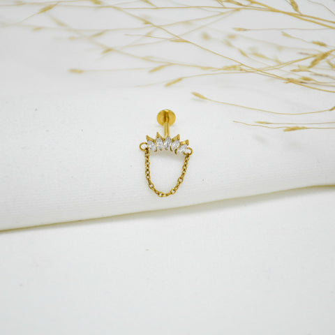 PIERCING DE TITANIO GOLD IRIA