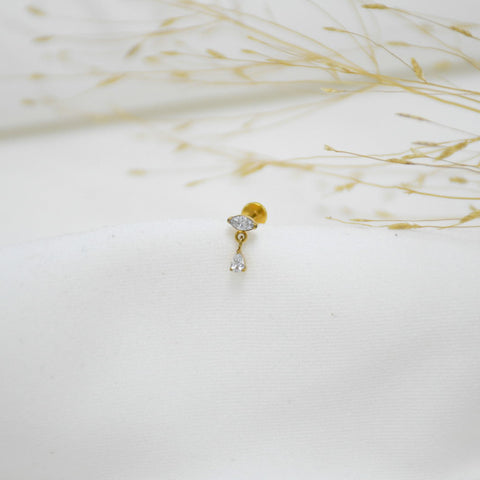 PIERCING DE TITANIO GOLD MIKAELA