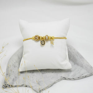 PULSERA GOLD MINI PANDORA AZUL