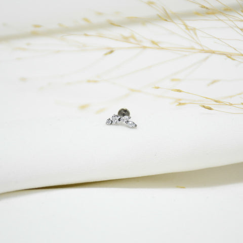PIERCING DE TITANIO SILVER REBECCA
