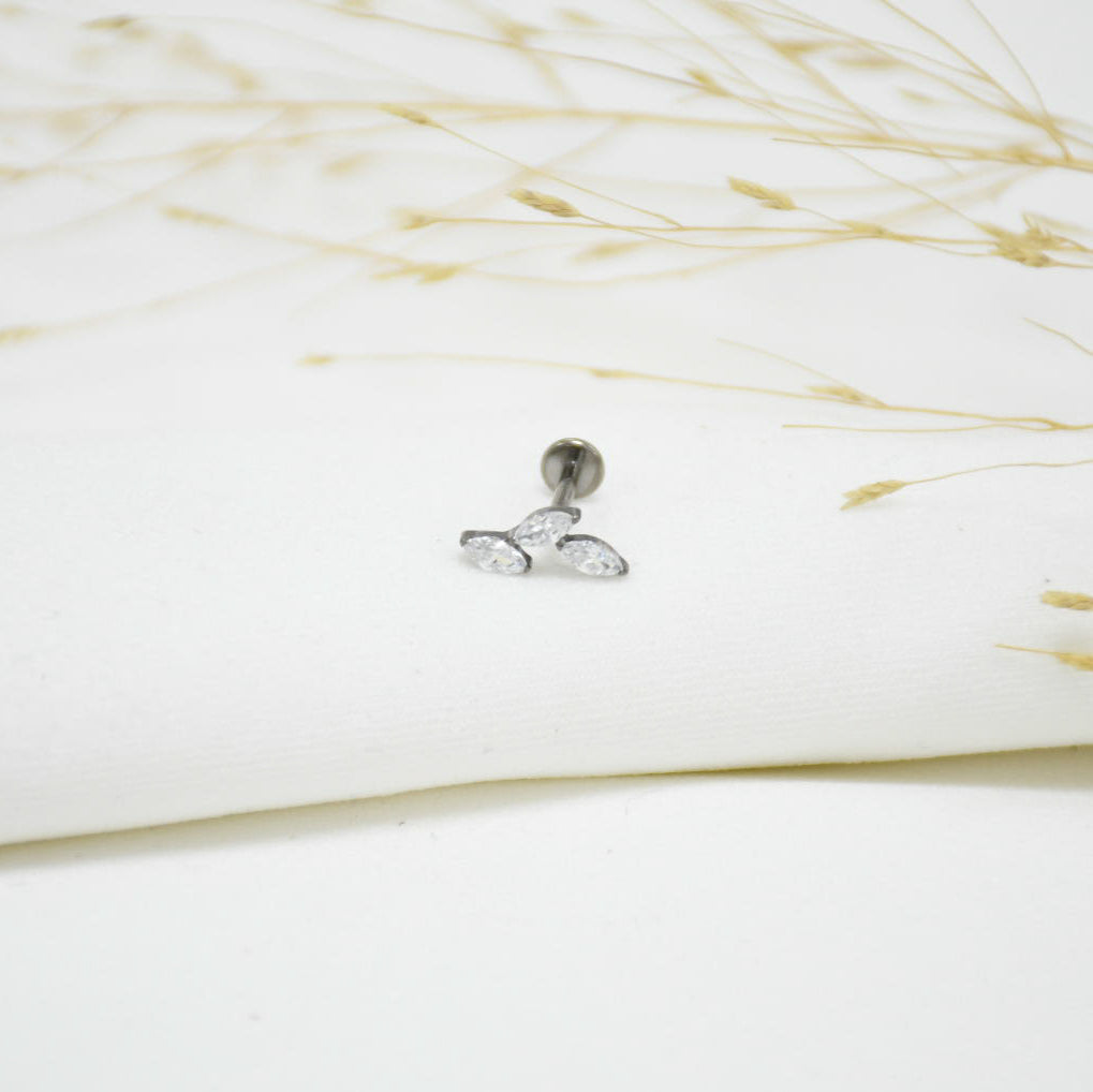 PIERCING DE TITANIO SILVER ARIA