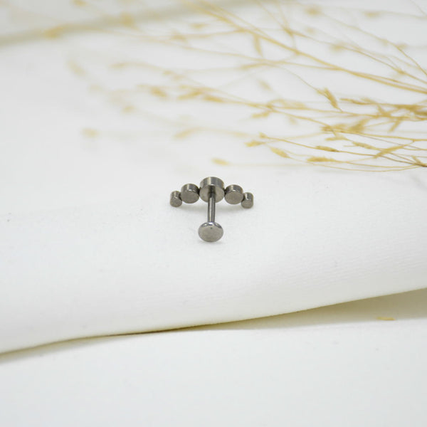 PIERCING DE TITANIO SILVER VIOLETA