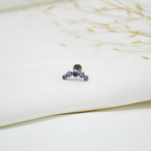 PIERCING DE TITANIO SILVER ESTER