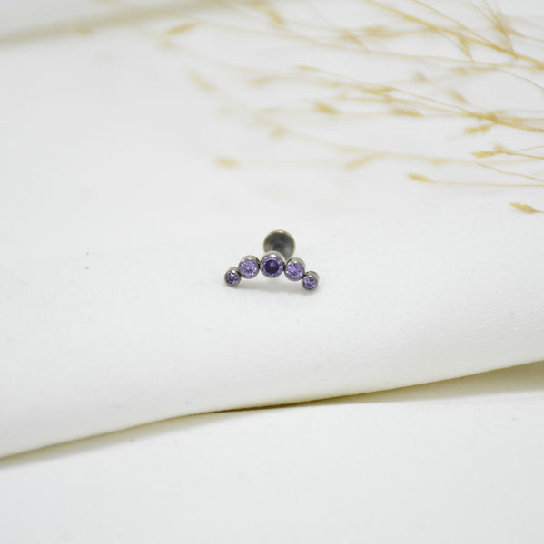 PIERCING DE TITANIO SILVER ESTER