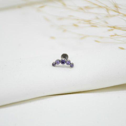 PIERCING DE TITANIO SILVER ESTER
