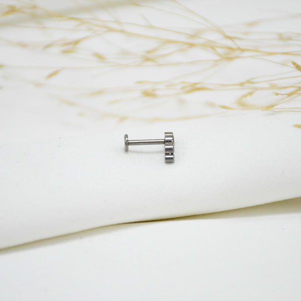 PIERCING DE TITANIO SILVER ESTER