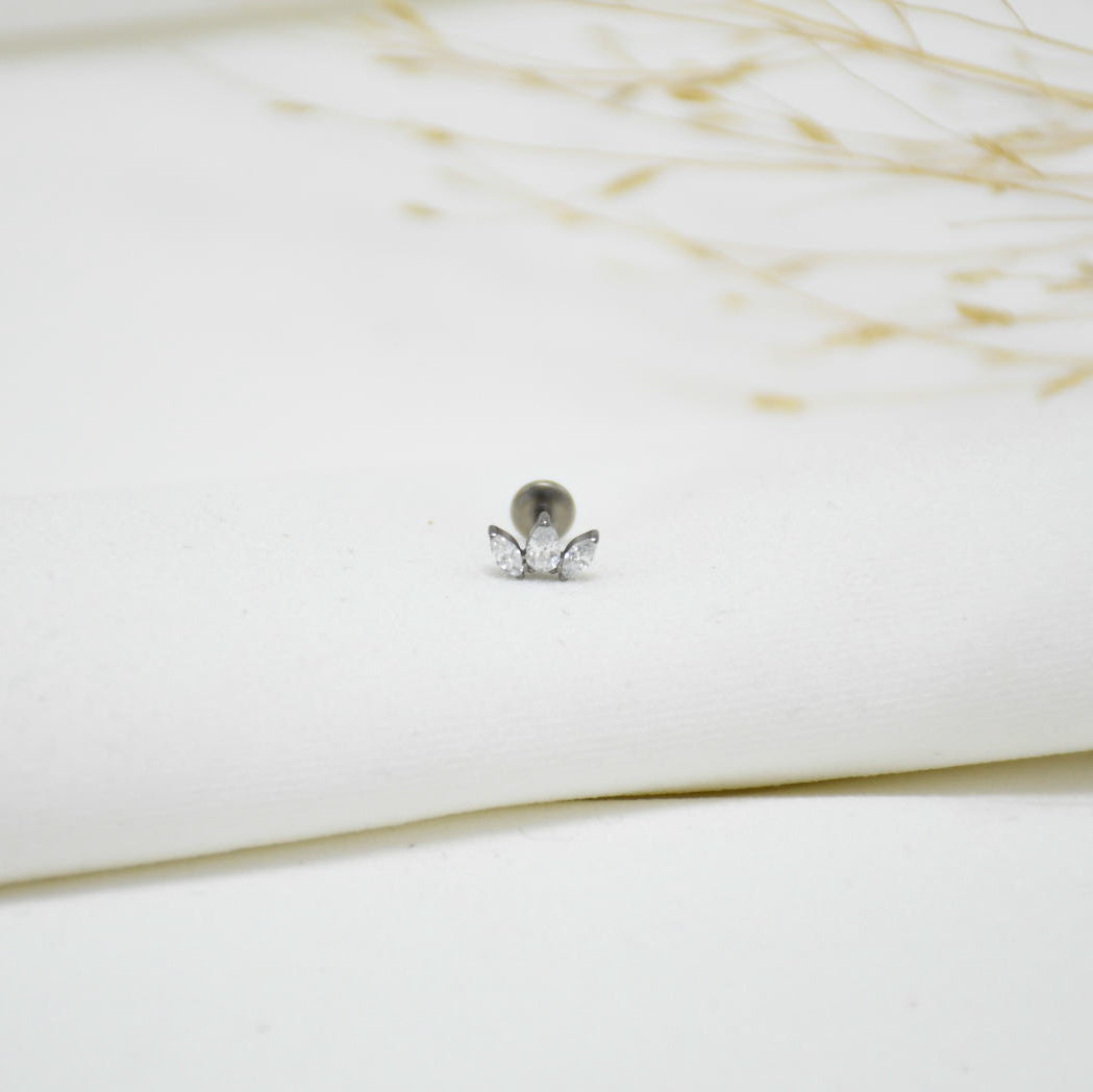 PIERCING DE TITANIO SILVER VERONA