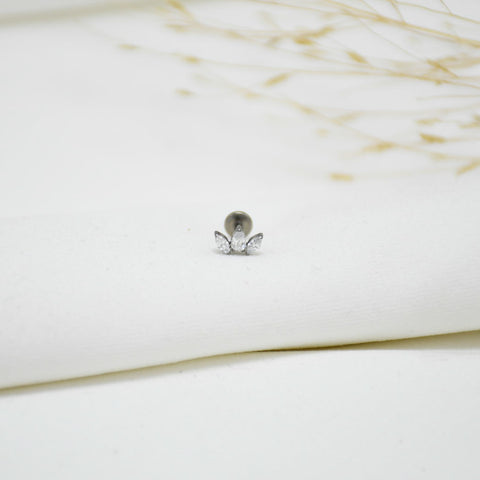PIERCING DE TITANIO SILVER VERONA
