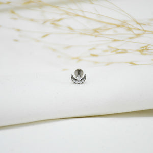 PIERCING DE TITANIO SILVER RAYZA