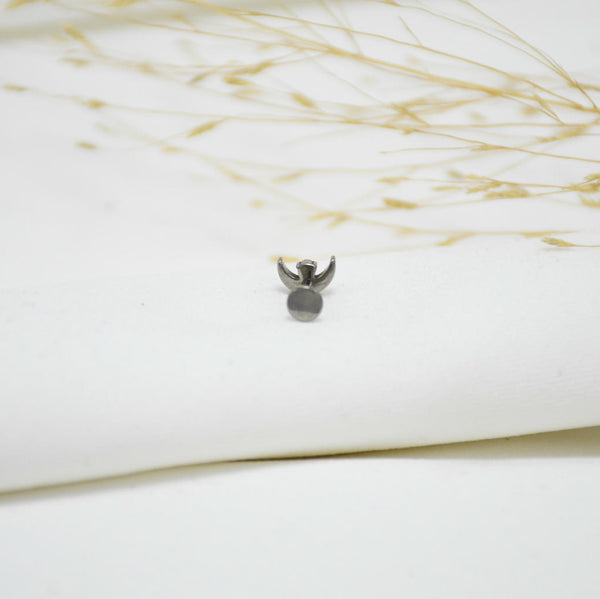PIERCING DE TITANIO SILVER RAYZA