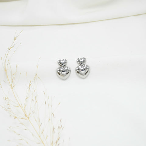 ARETES CHUNKY SILVER VERONA