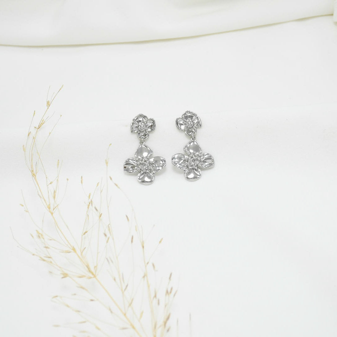 ARETES CHUNKY SILVER HILARY