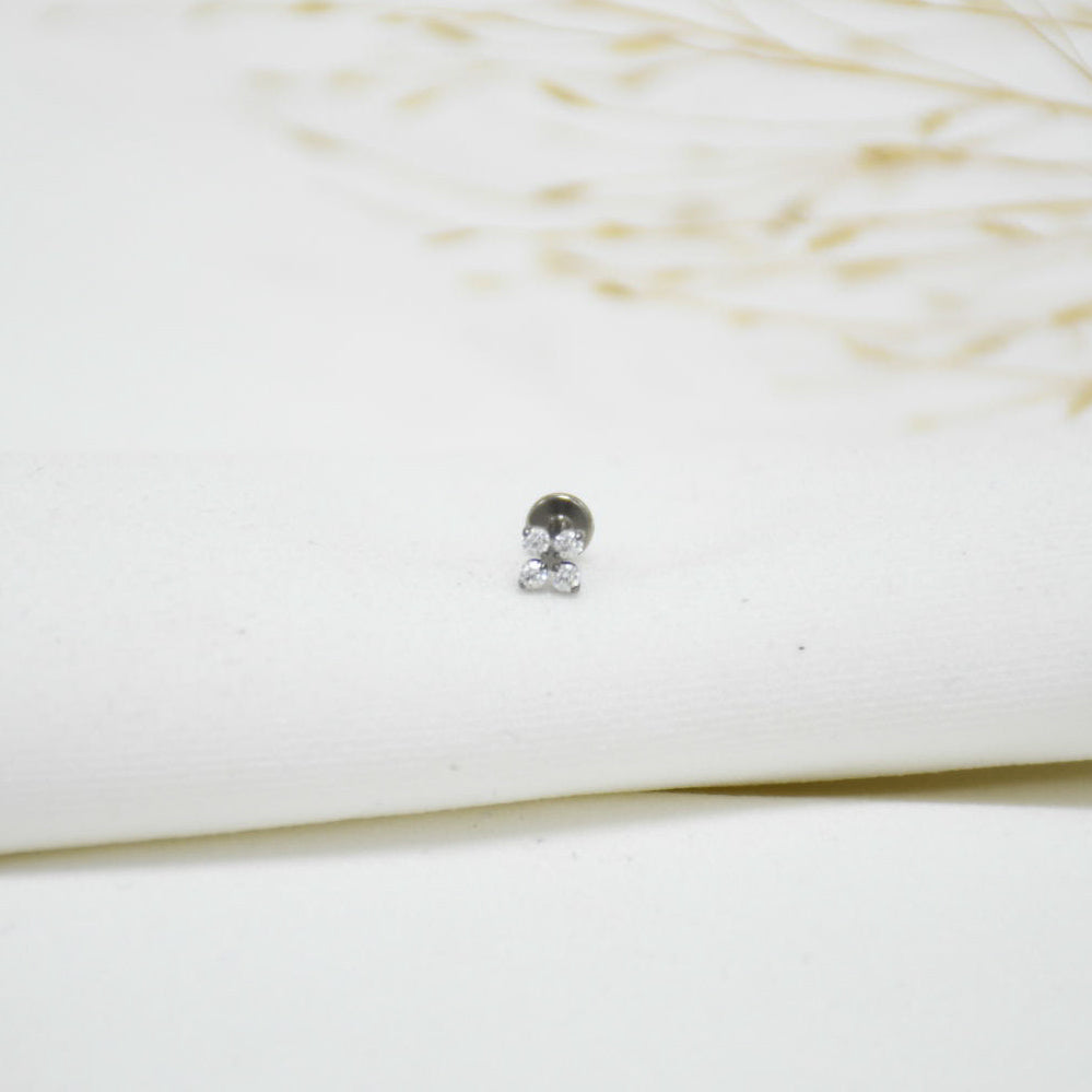 PIERCING DE TITANIO SILVER FLORENCIA