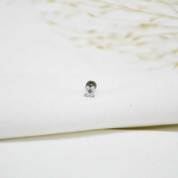 PIERCING DE TITANIO SILVER FLORENCIA
