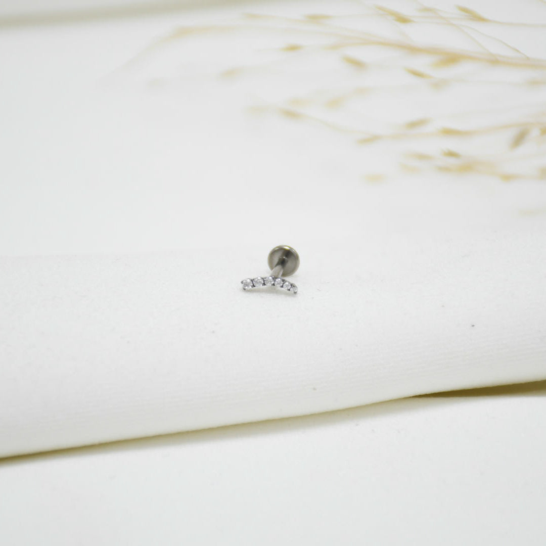 PIERCING DE TITANIO SILVER EMMALU