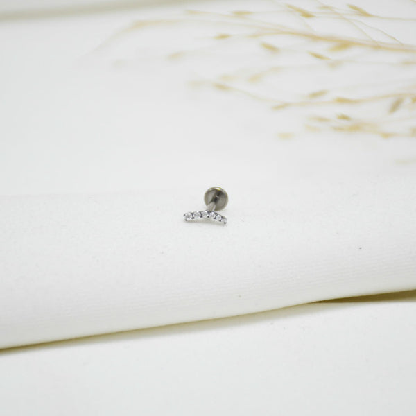 PIERCING DE TITANIO SILVER EMMALU