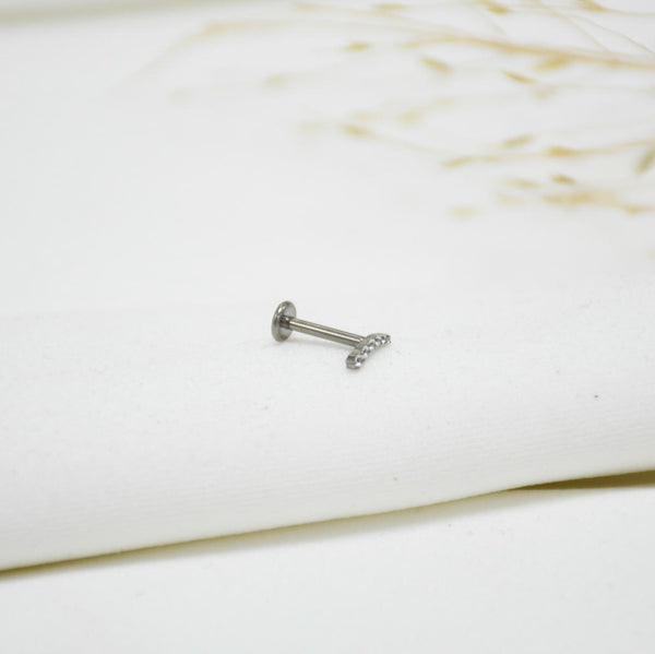 PIERCING DE TITANIO SILVER EMMALU