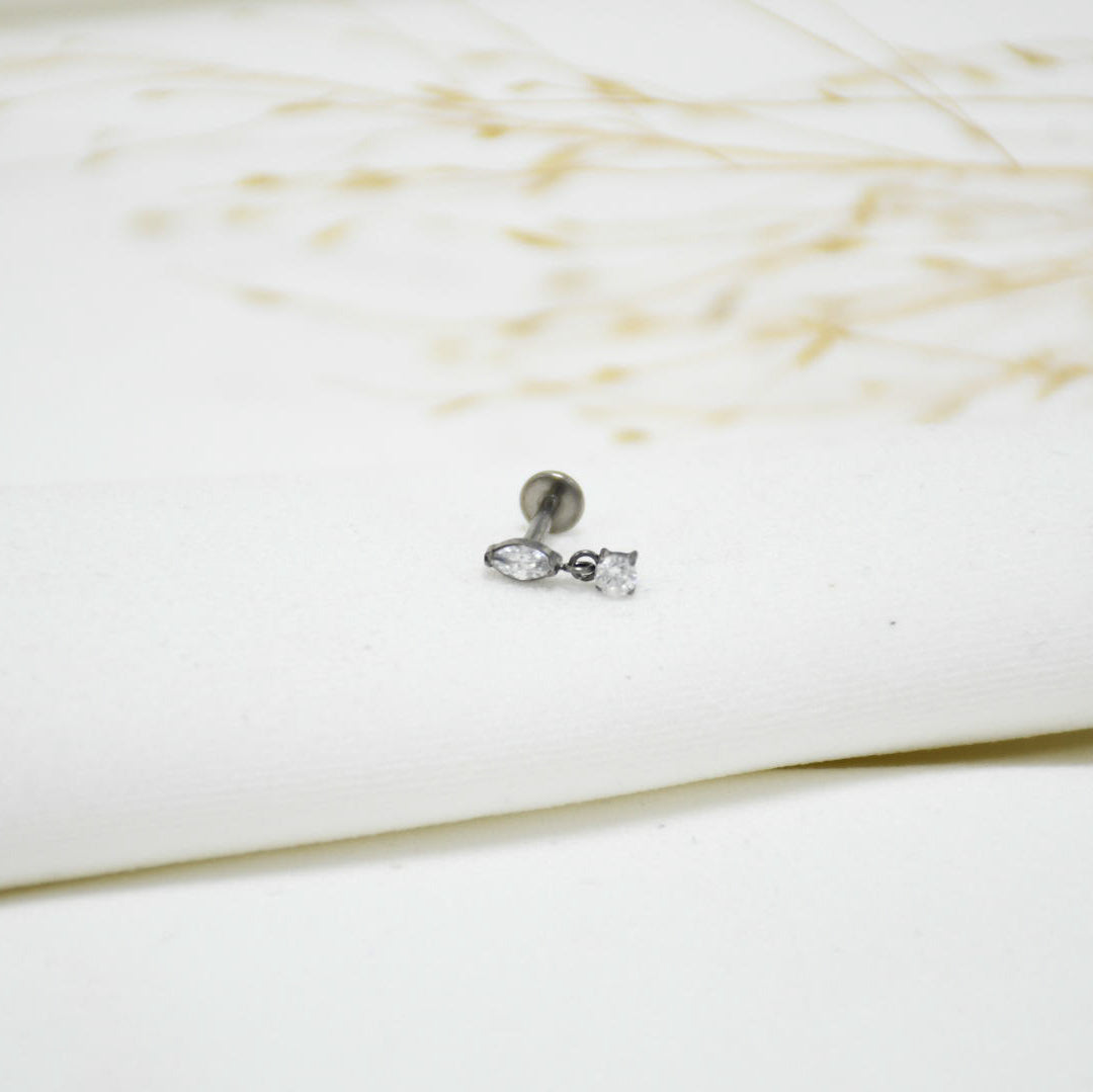 PIERCING DE TITANIO SILVER BLAIR