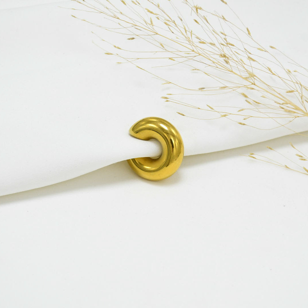 EARCUFF CHUNKY GOLD ELENA