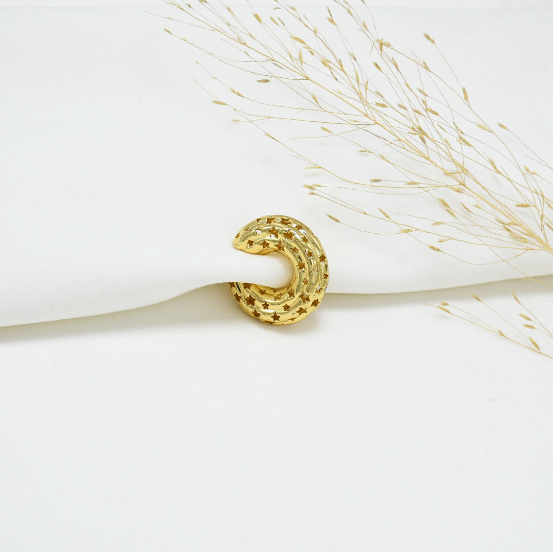 EARCUFF CHUNKY GOLD INES