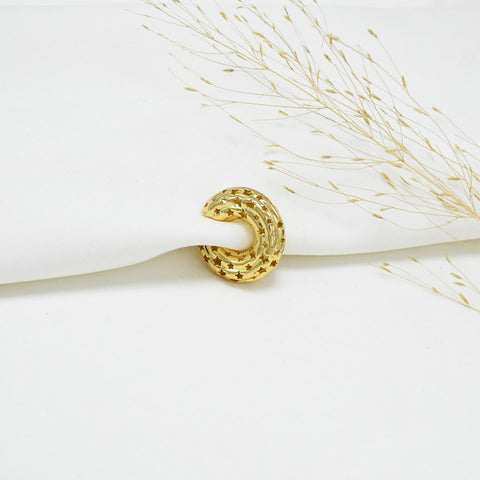 EARCUFF CHUNKY GOLD INES