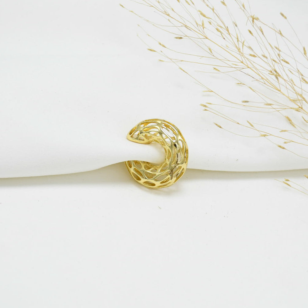 EARCUFF CHUNKY GOLD NEREA