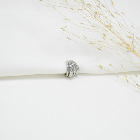 EARCUFF SILVER FERNY