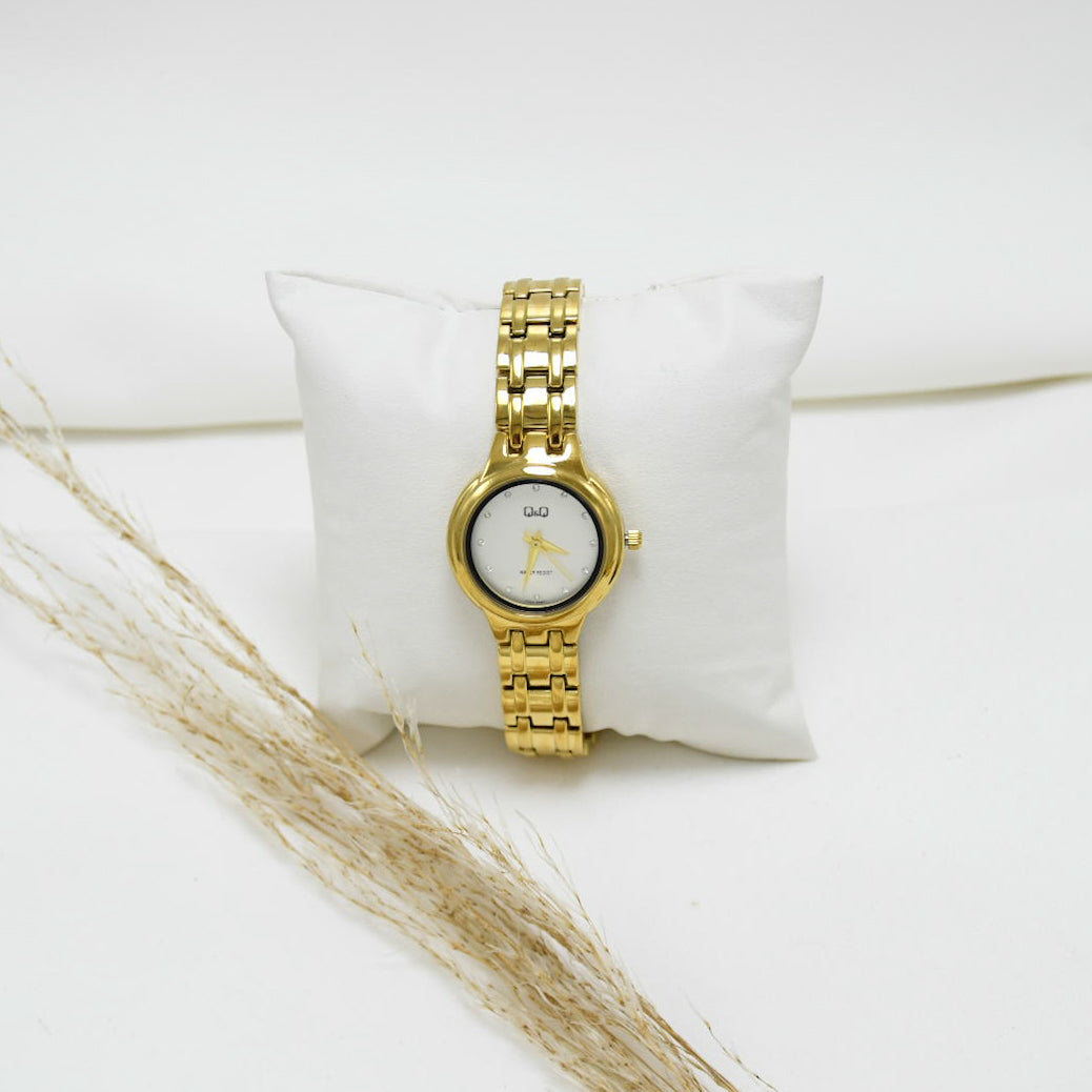 RELOJ DE MUJER GOLD Q&Q MARCIA