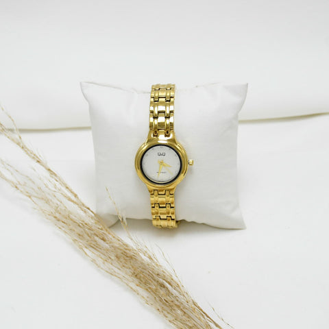 RELOJ DE MUJER GOLD Q&Q MARCIA