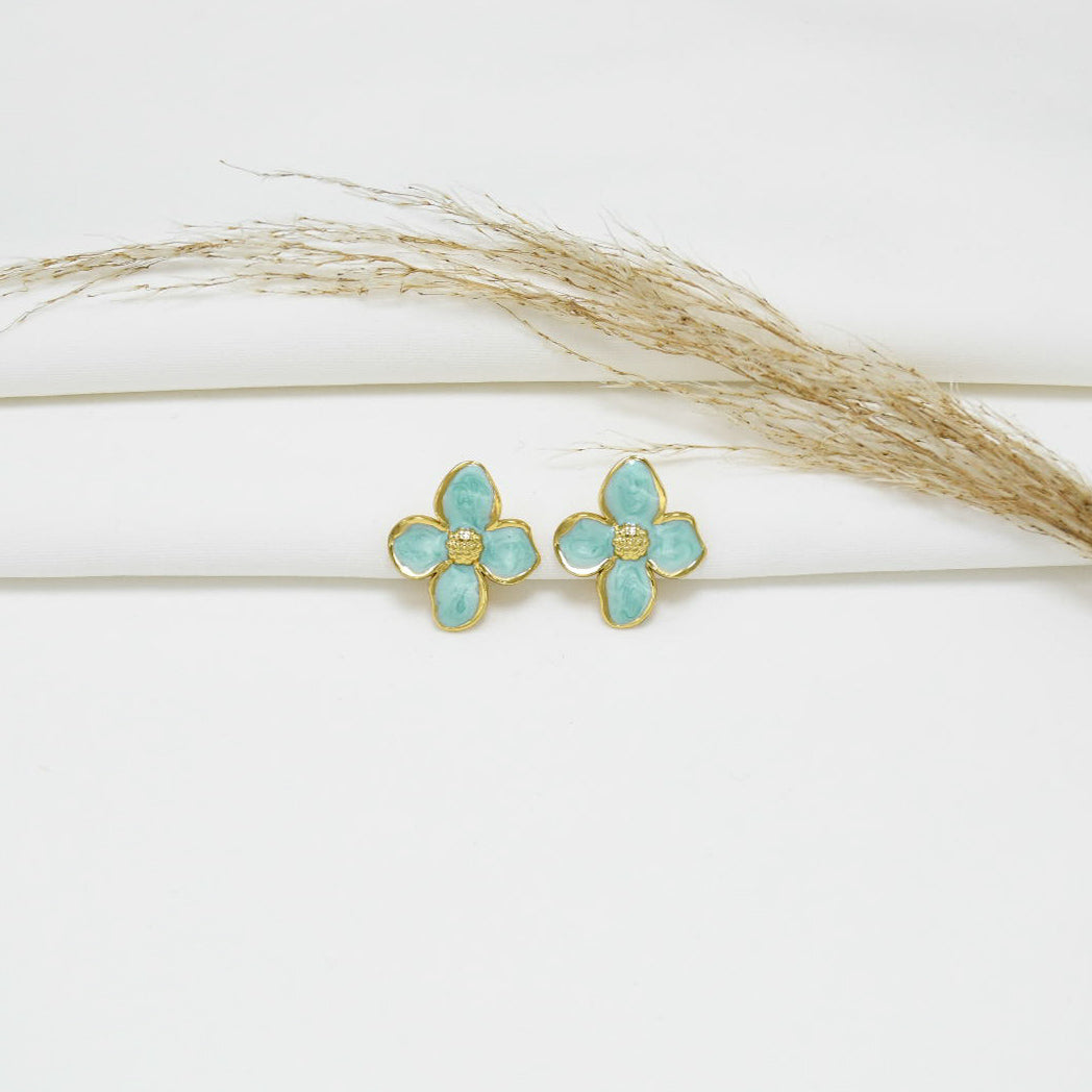 ARETES GOLD EFECTO NÁCAR LOVE VII