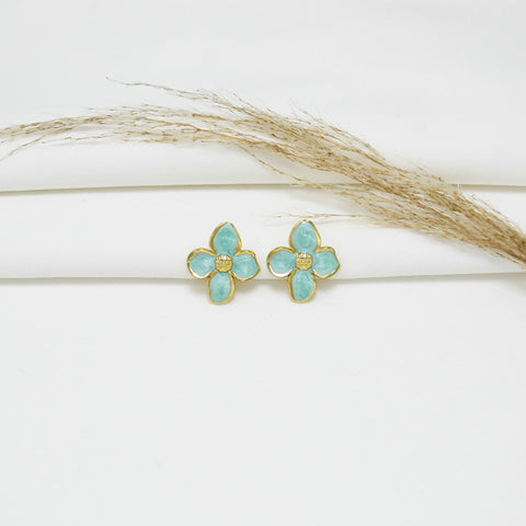 ARETES GOLD EFECTO NÁCAR LOVE VII