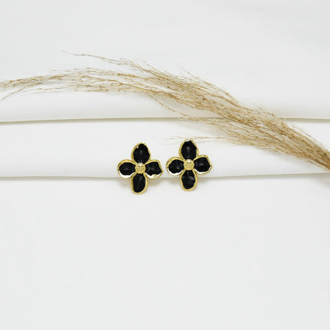 ARETES GOLD EFECTO NÁCAR LOVE V