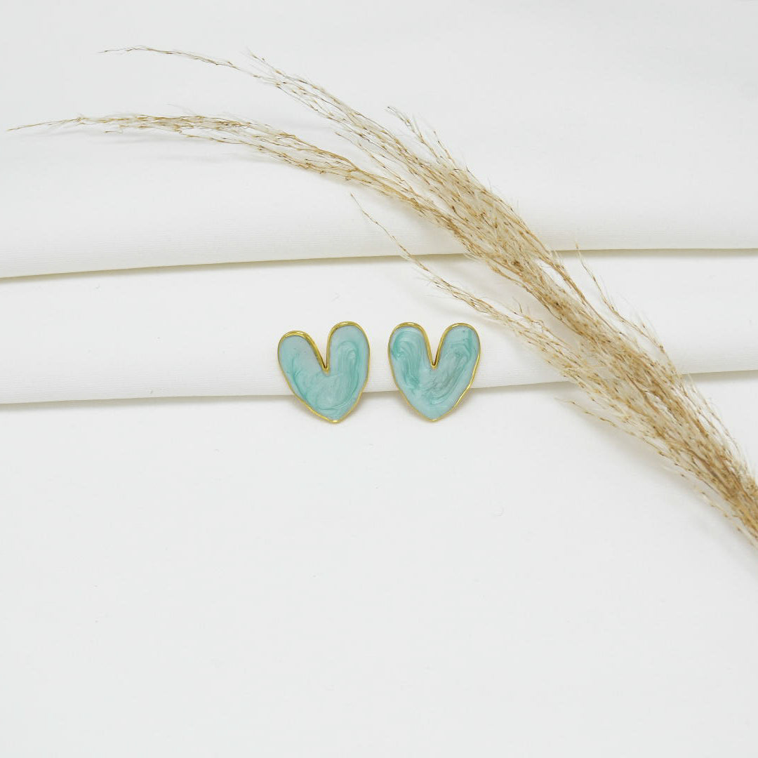 ARETES GOLD EFECTO NÁCAR LOVE IV