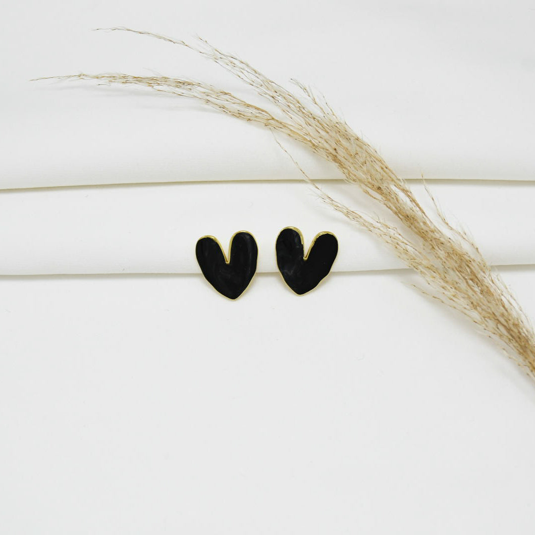 ARETES GOLD EFECTO NÁCAR LOVE III