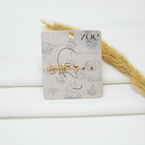 SET DE ARETES GOLD GLORIA