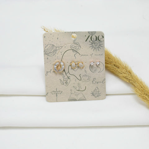 SET DE ARETES GOLD AURORA