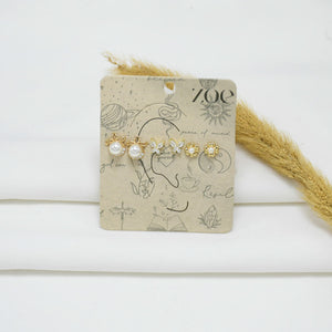 SET DE ARETES GOLD MICHELLE