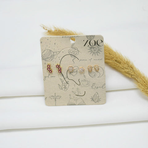 SET DE ARETES GOLD KATE