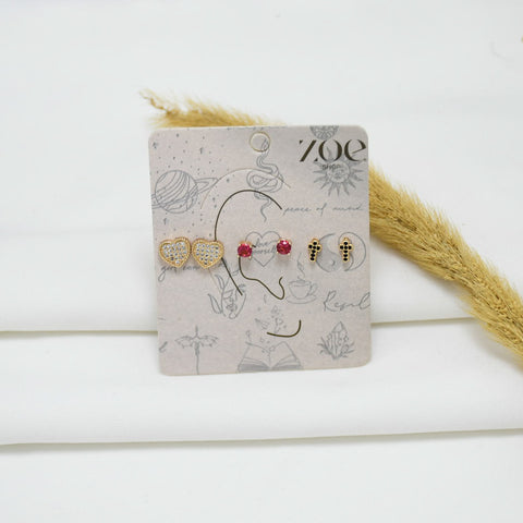 SET DE ARETES GOLD YAJAIRA