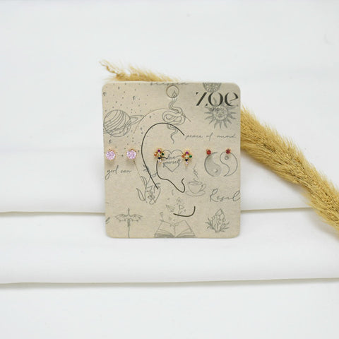 SET DE ARETES GOLD JAZMÍN