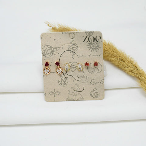 SET DE ARETES GOLD HELGA