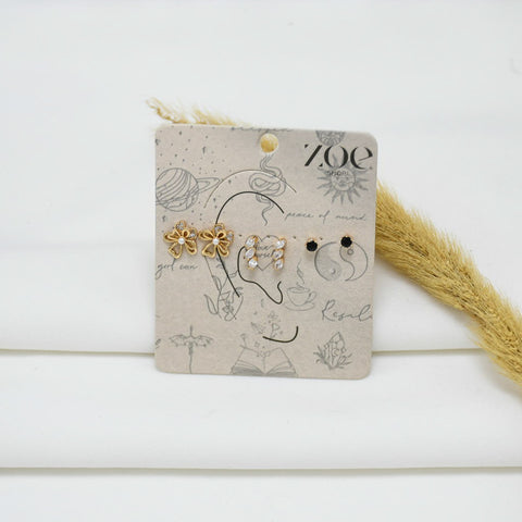 SET DE ARETES GOLD NATASHA