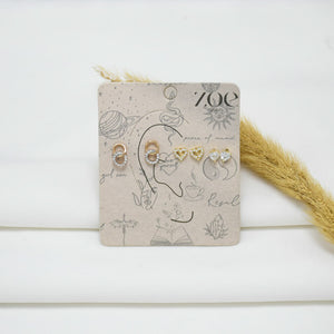 SET DE ARETES GOLD JANE